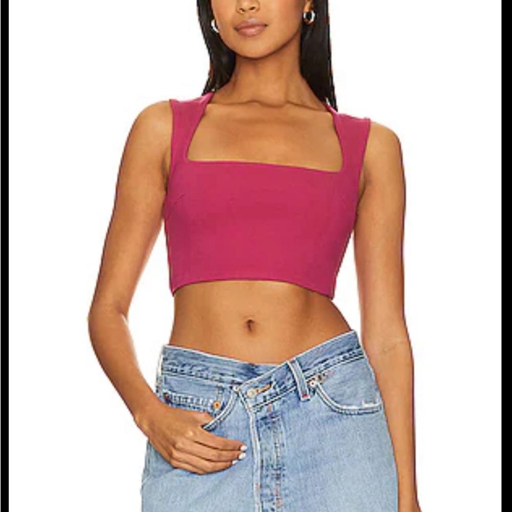 Guizio Celestial Stretch Top in Pink